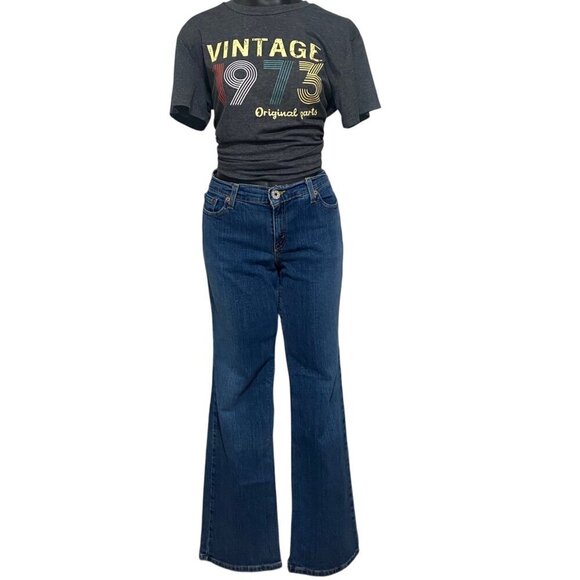 Levi’s Boot Cut Denim Jeans in Medium Blue Womens Size 11M - Picture 2 of 7